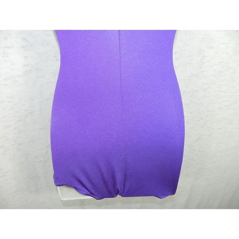 Cole of California Swimwear Purple Vintage One-Piece Pin-Up  1970's‎ Size 12